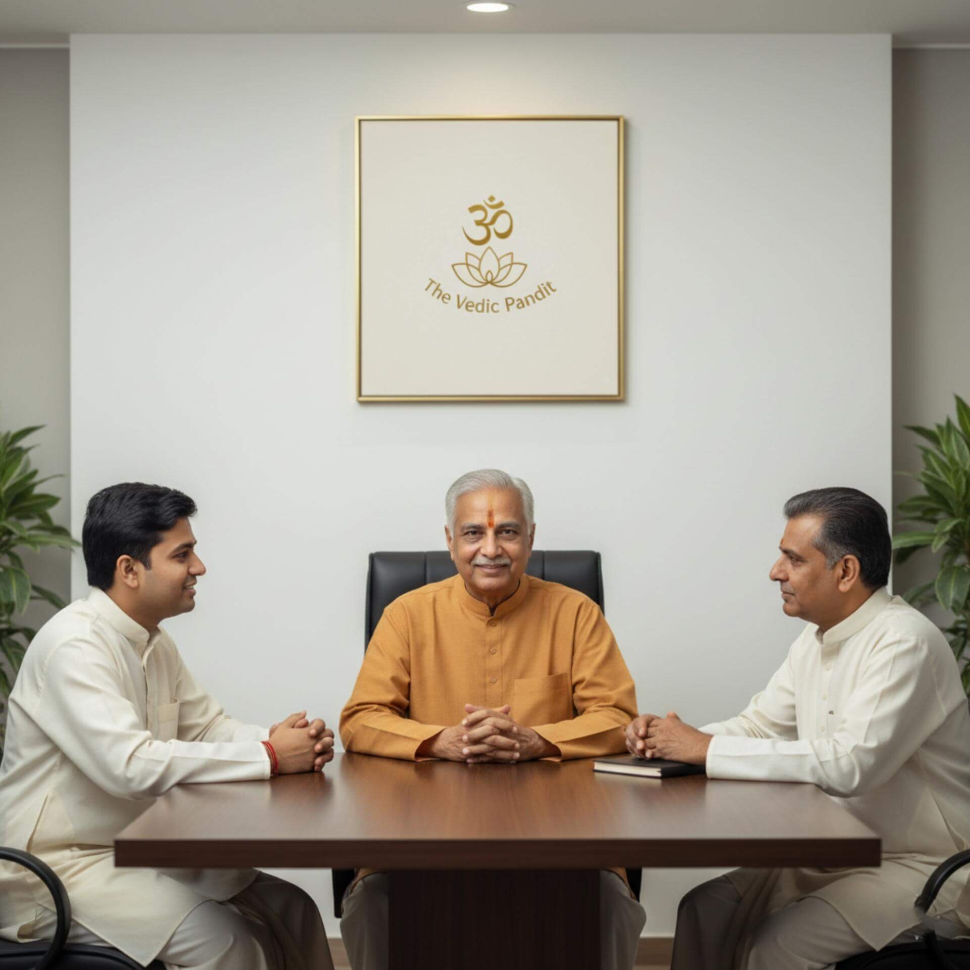 A community of dignified Vedic pandits